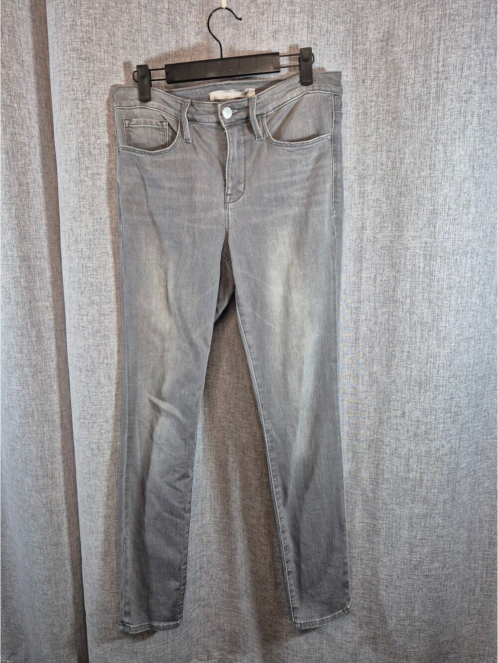 Athleta Sculptek Gray Skinny Jeans Women's Size 10 NWOT Stretch Mid Rise Denim
